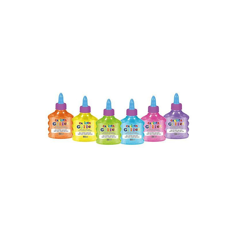 Carioca χρυσόκολλα neon 88ml, 6 χρωμάτων - 6 ΤΕΜ