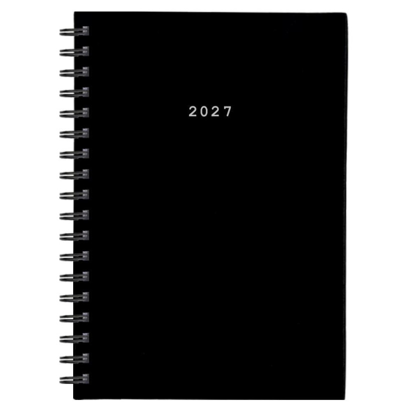 Next ημερολόγιο 2027 basic xl ημερήσιο σπιράλ μαύρο 21x29εκ.  Δυνατότητα εκτύπωσης