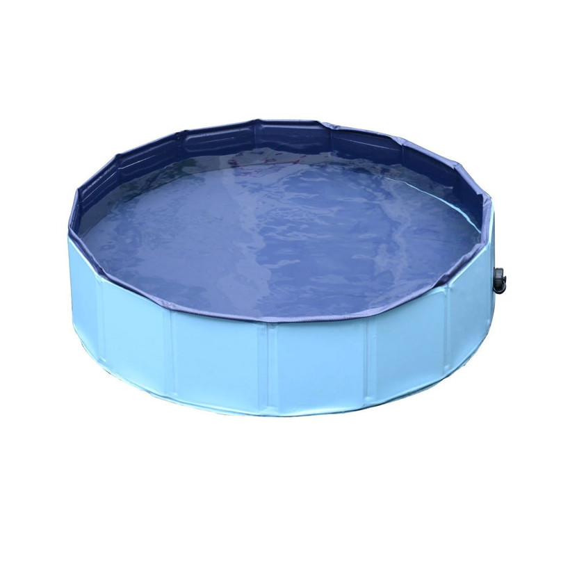 Αναδιπλούμενη Πισίνα για Κατοικίδια 120 x 30 cm Χρώματος Μπλε PawHut D01-004BU