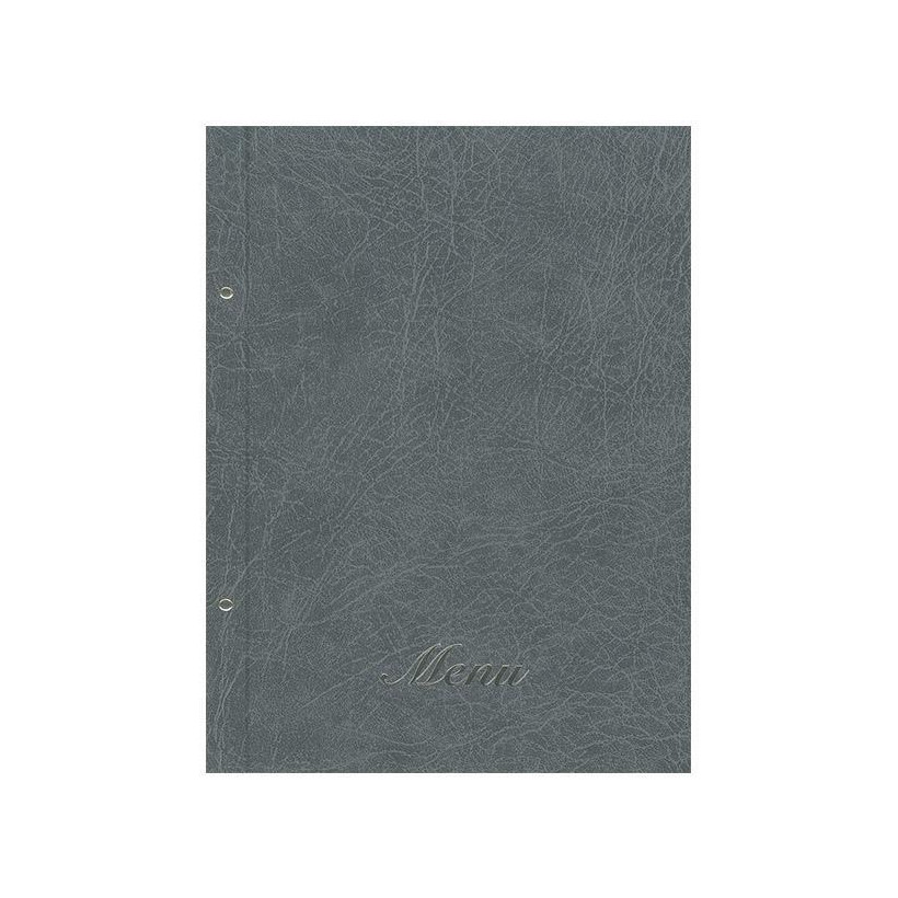 Next μενού εστιατορίου old leather γκρι με 10 ζελατίνες και βίδες 24x32εκ. Δυνατότητα εκτύπωσης