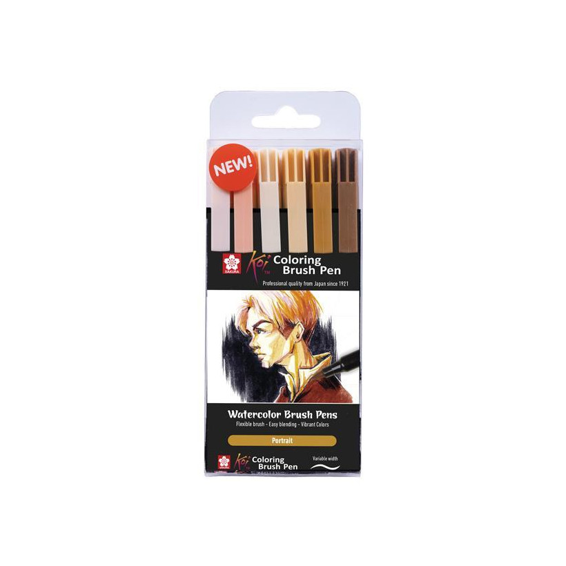 Sakura Koi Portrait brush markers σετ 6 τεμ.