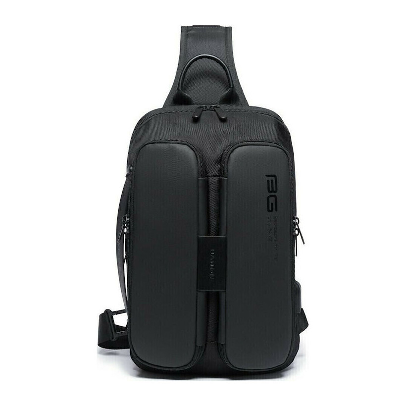 BANGE Ανδρική Τσάντα Στήθους Μαύρη 7079-Black