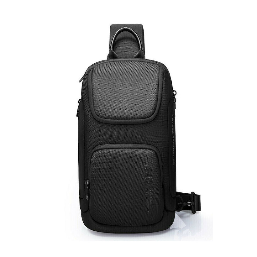 BANGE Ανδρική Τσάντα Στήθους Μαύρη 7565-Black