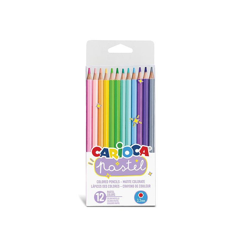 Carioca ξυλομπογιές με 12 pastel χρώματα - 12 ΤΕΜ