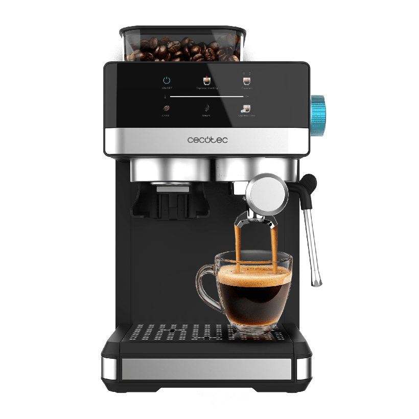 CECOTEC Καφετιέρα Espresso με Μύλο Power Espresso 20 Grind , 1350W, 20 Bar, Δοχείο 1,7L, Ρυθμιζόμενη Άλεση CEC-A90-120168