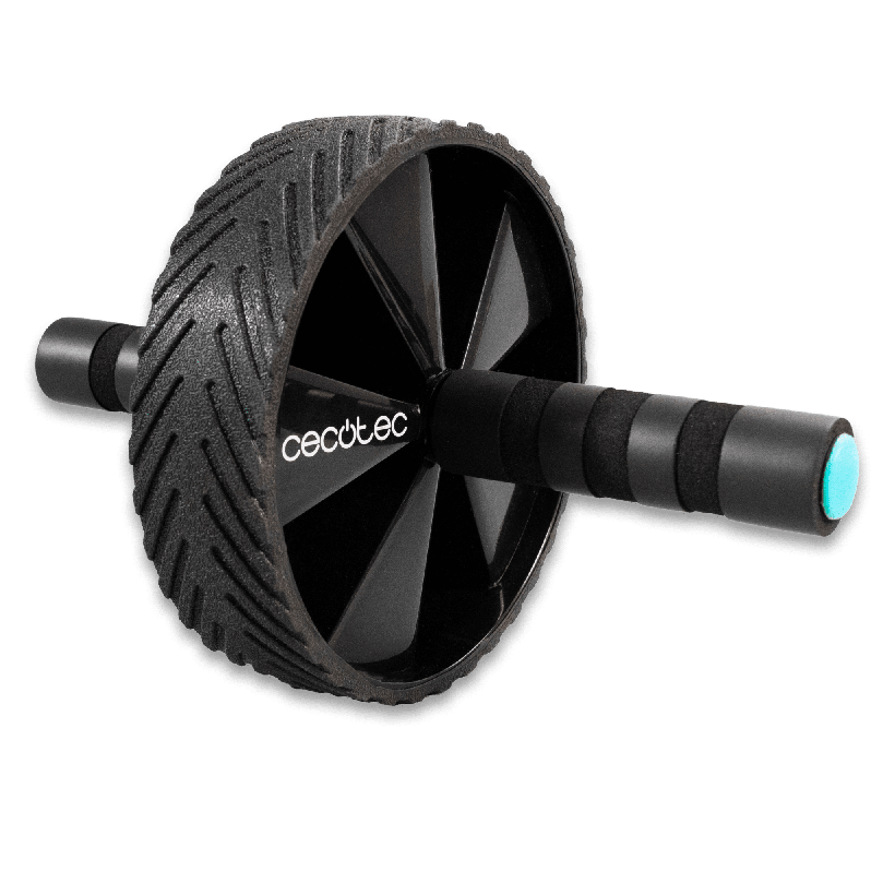 CECOTEC  Ρόδα Κοιλιακών DrumFit AB Wheel με Επικάλυψη Καουτσούκ και Αντιολισθητικές Λαβές + Στρώμα EVA  CEC-07124