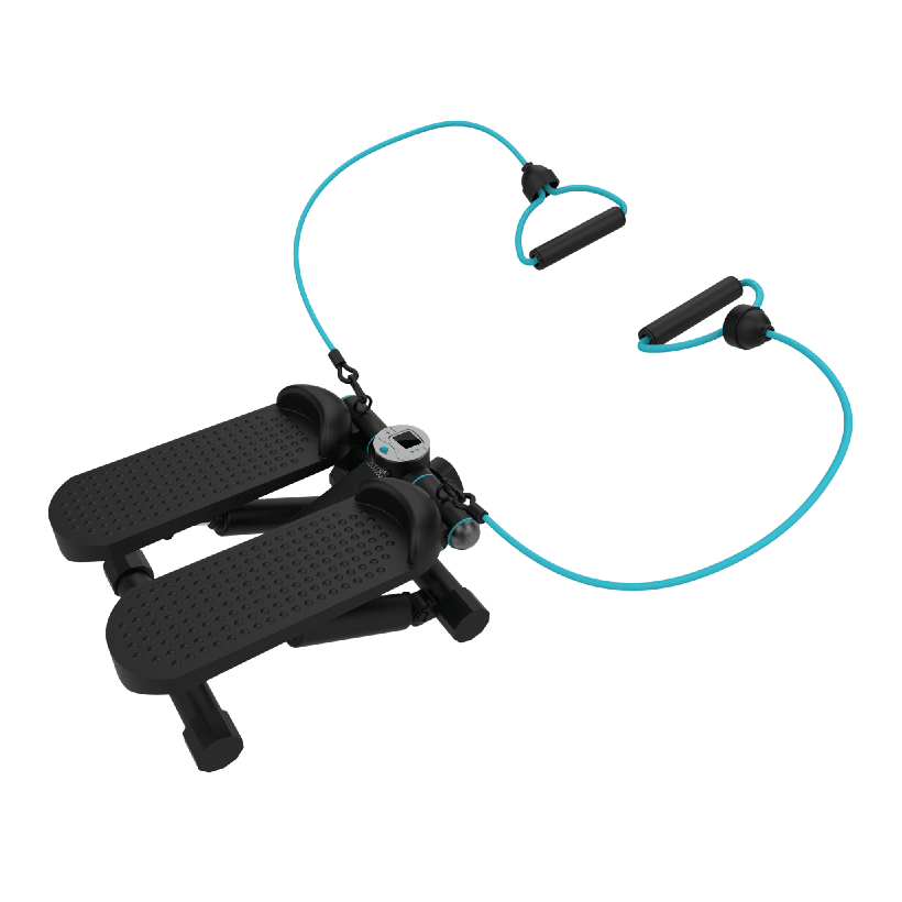 CECOTEC  Stepper Drumfit StepTrain 1000 με Ελαστικές Ταινίες Αντίστασης, Οθόνη LCD, Αντιολισθητικά Πεντάλ, Χειροκίνητη Αντίσταση, Μέγιστο Βάρος Χρήστη 100 Kg  CEC-07198