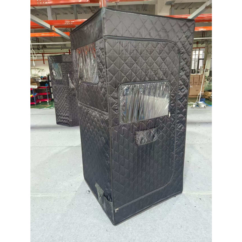 Costway Υπέρυθρη Σάουνα Σκηνή 90 x 90 x 160 cm για 1 Άτομο JV14012DE-BK