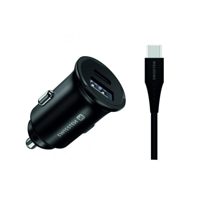 SWISSTEN Ταχεία Φόρτιση Samsung 25W + 10W, Καλώδιο USB-C / USB-C 1.2μ 8595217475335