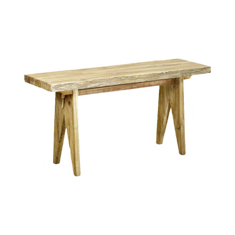 Παγκάκι Nextdeco μασίφ ξύλο teak Υ50×100×30εκ.