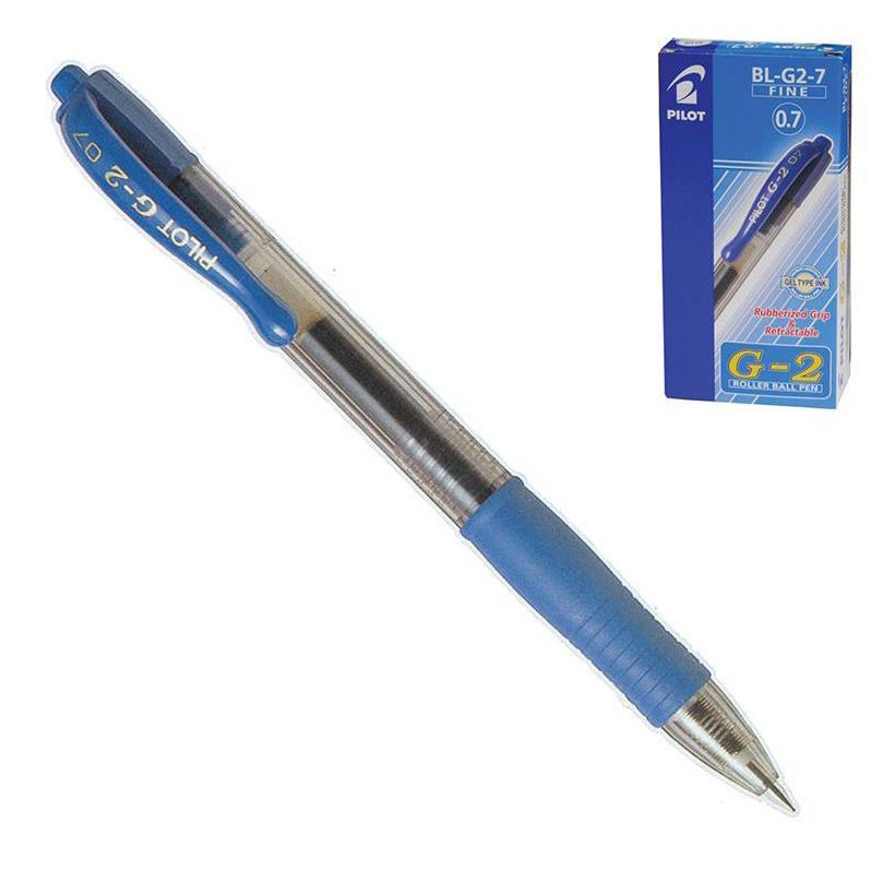 Pilot στυλό gel G2 fine μπλε 0,7mm - 12 ΤΕΜ