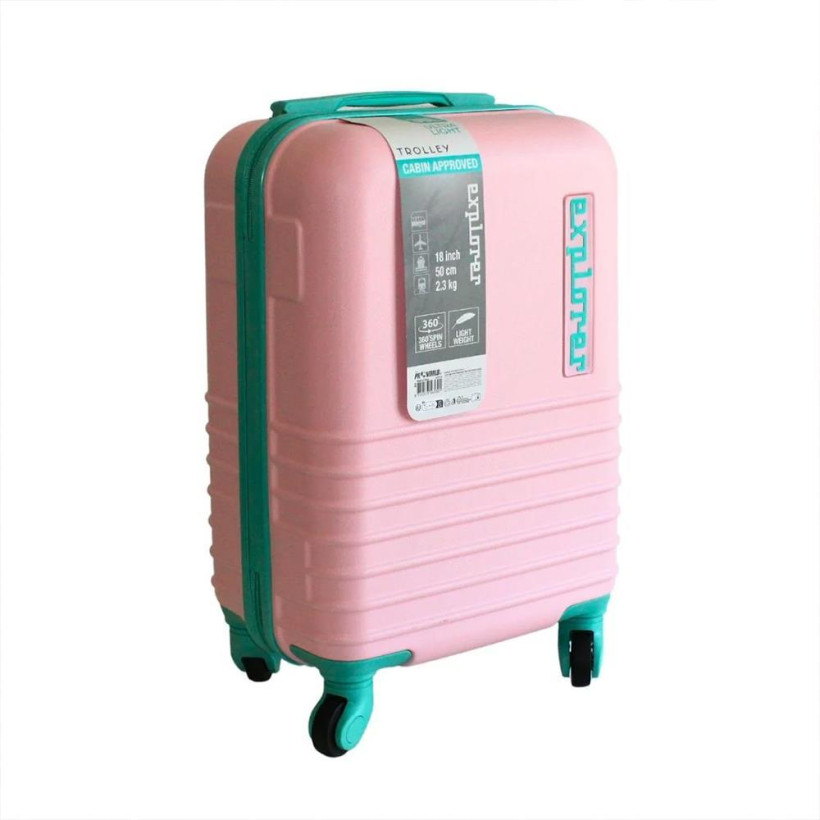 Βαλίτσα abs cabin size ροζ Υ52x32x20εκ.