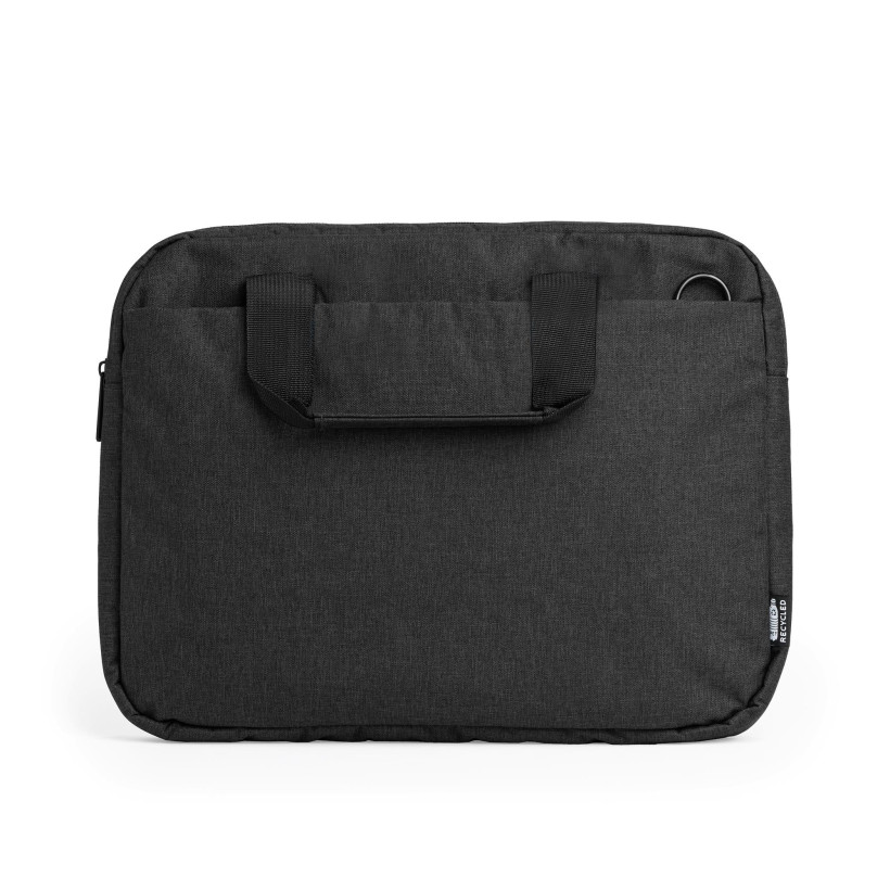 Τσάντα laptop ανακυκλωμένου πολυεστέρα RPET μαύρη 37x28x5εκ.