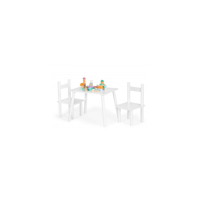 ECOTOYS Σετ παιδικών επίπλων: Τραπέζι, μικρό τραπεζάκι + 2 καρέκλες ESC-W-0288A