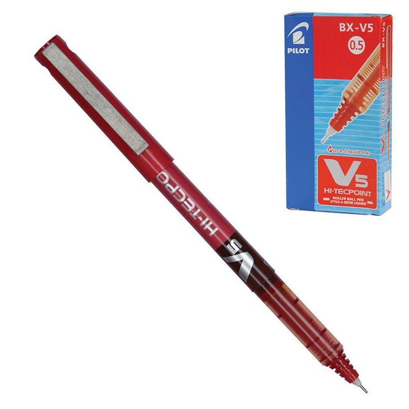 Pilot πενάκι V5 κόκκινο - 12 ΤΕΜ