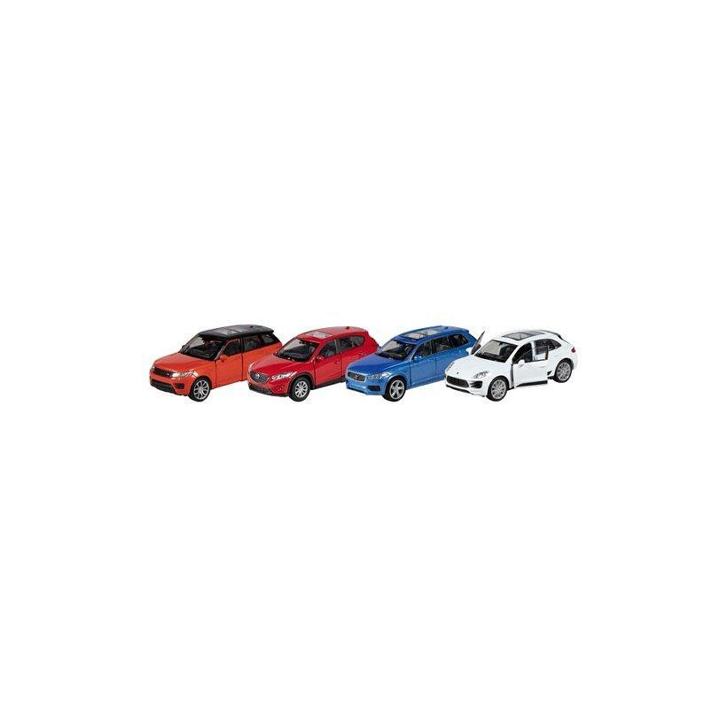Goki αυτοκινητάκια μεταλλικά "SUV" 11,5εκ. σε 4 σχέδια - 12 ΤΕΜ