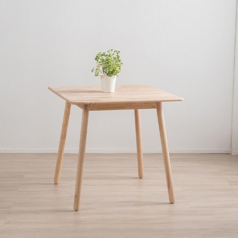 Τραπέζι Nextdeco Natural μασίφ ξύλο Υ75,5x80x80εκ.