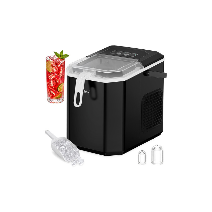 Ruhhy Παγομηχανή Black 1,2L, 12 kg/24ωρο, Ταχεία Παραγωγή Πάγου 27708
