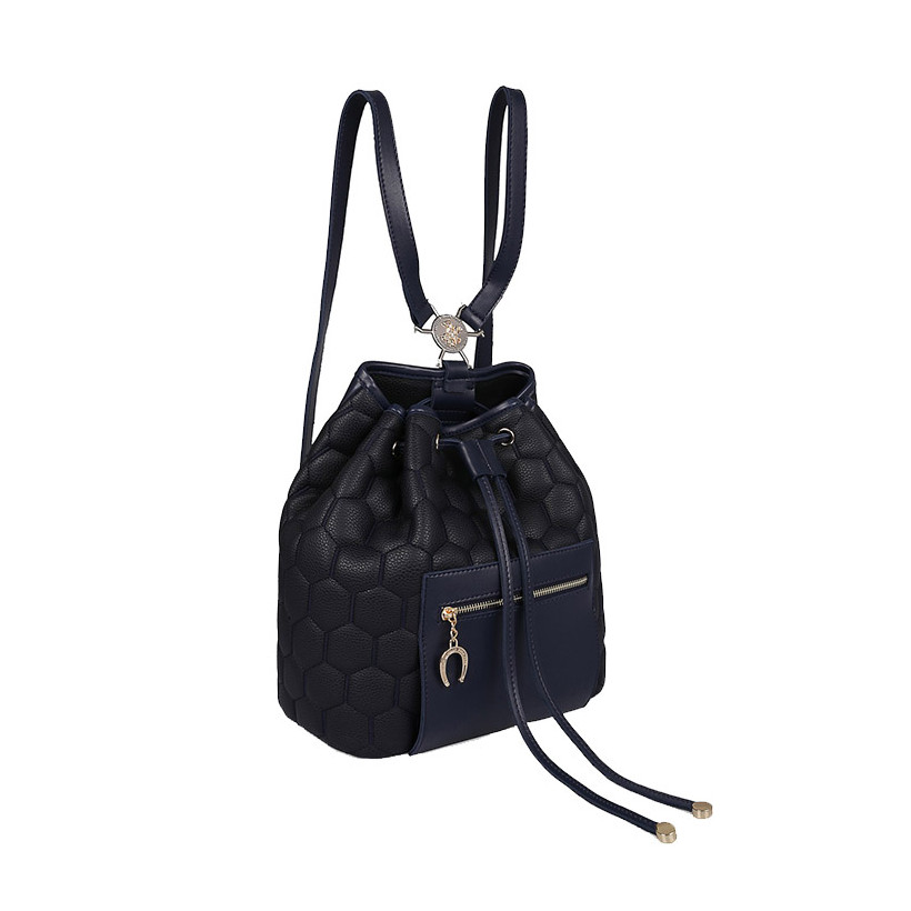 Γυναικεία Τσάντα Πλάτης Χρώματος Μαύρο - Navy Beverly Hills 711 657BHP0814