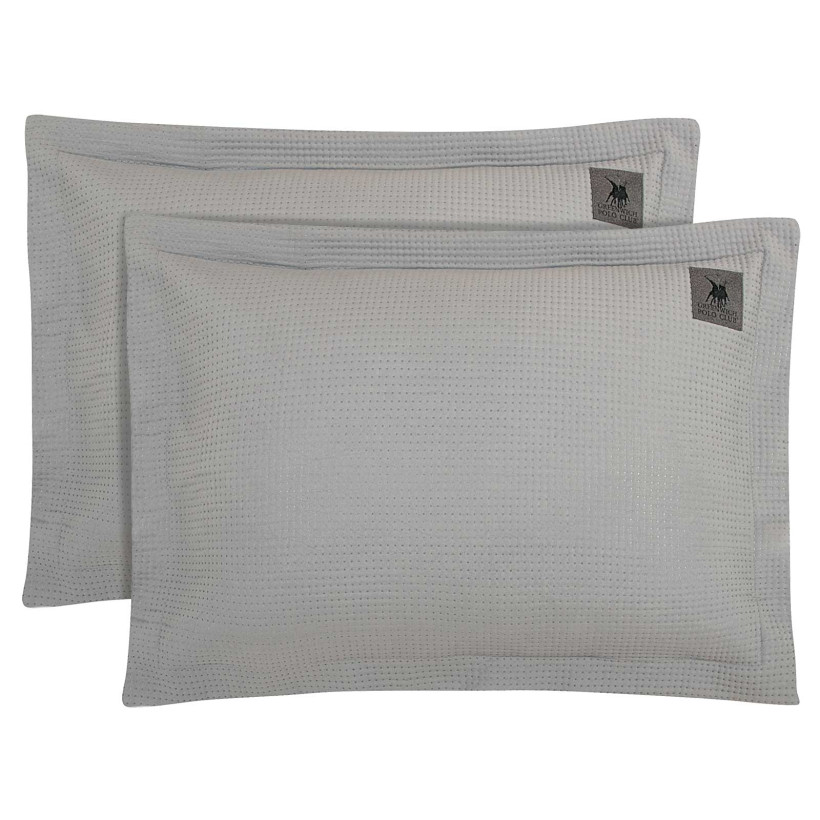 GREENWICH POLO CLUB Σετ 2 τμχ Μαξιλαροθήκες Essential 3496 Γκρι 233507003496