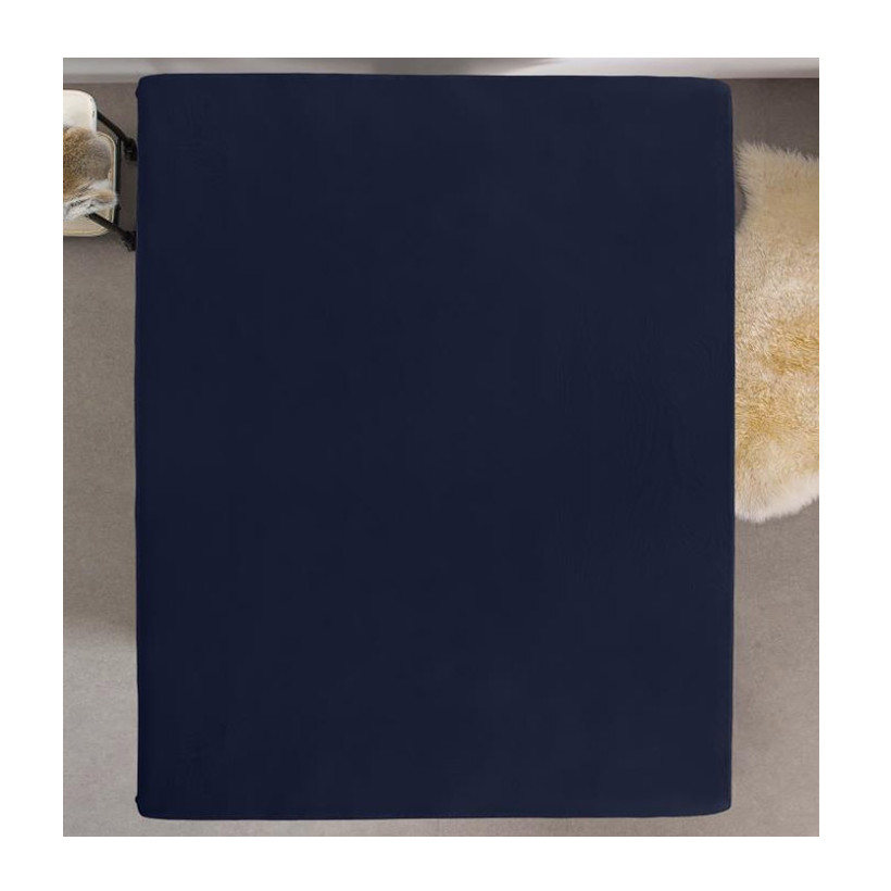 Υπέρδιπλο Σεντόνι Jersey με Λάστιχο 160 x 200 x 30 cm Χρώματος Μπλε Dreamhouse 8720105600562