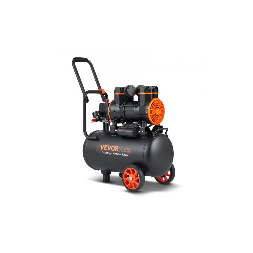 VEVOR Αεροσυμπιεστής 6.3 Γαλόνια 1450W 3.35 CFM@ 90PSI 70 dB Υπερ-Ήσυχος Χωρίς Λάδι  W24L1450W220V09PIV2