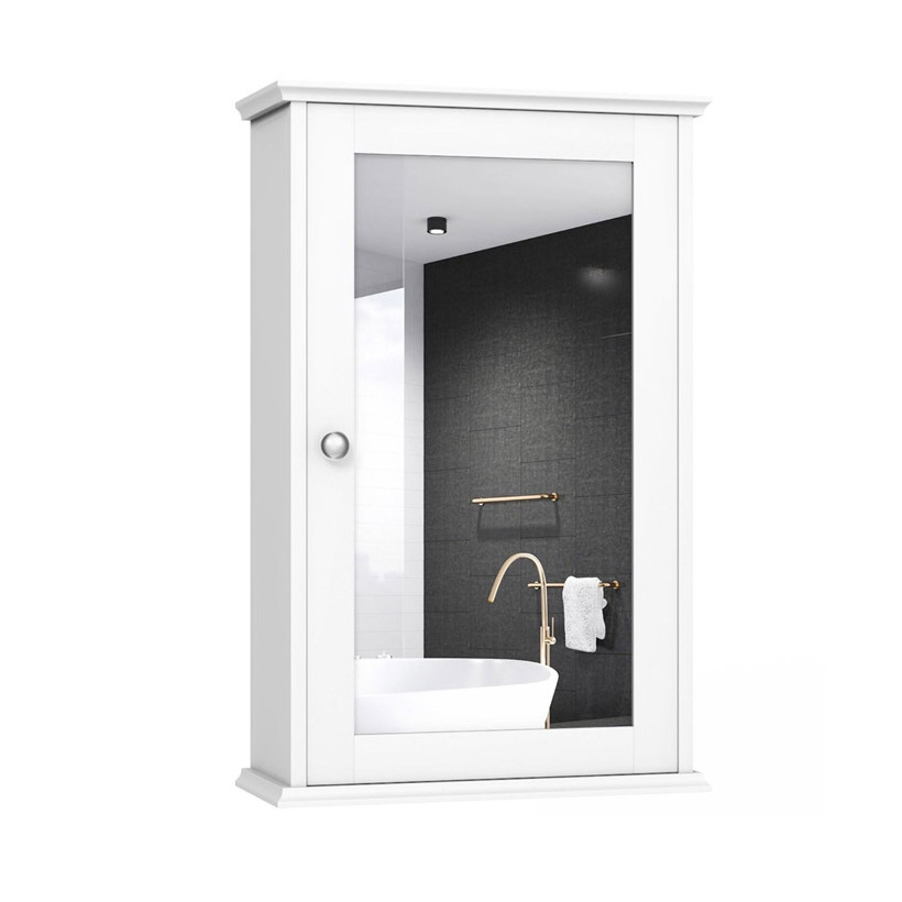 Καθρέπτης Μπάνιου με Ντουλάπι 34 x 15 x 53 cm Costway BA8033WH