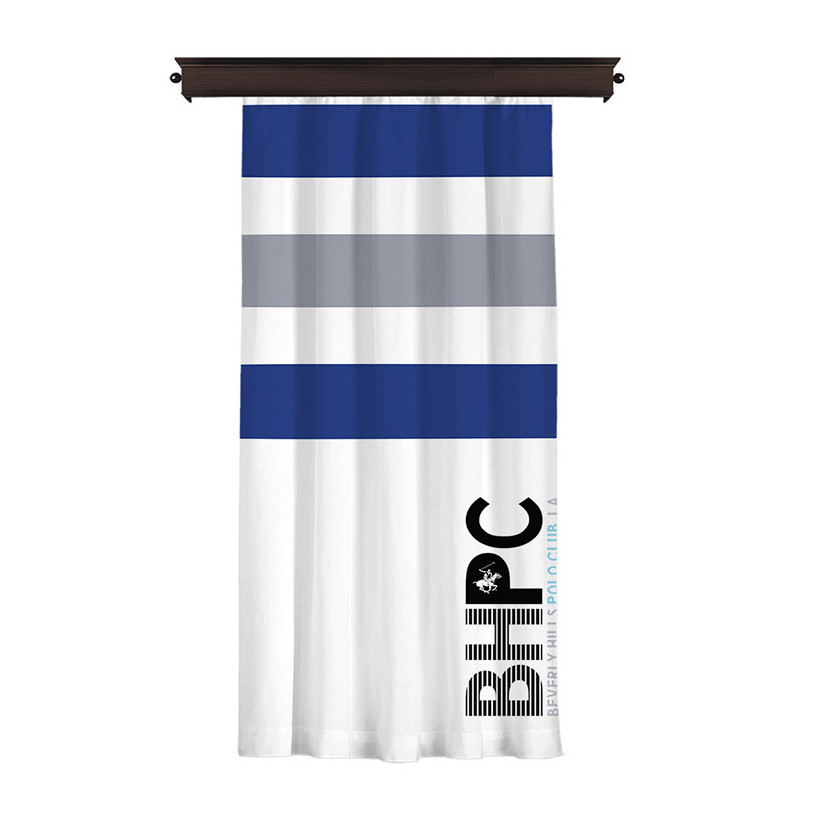 Κουρτίνα με Τρουκς 140 x 260 cm Χρώματος Λευκό Beverly Hills Polo Club 176BHP8813