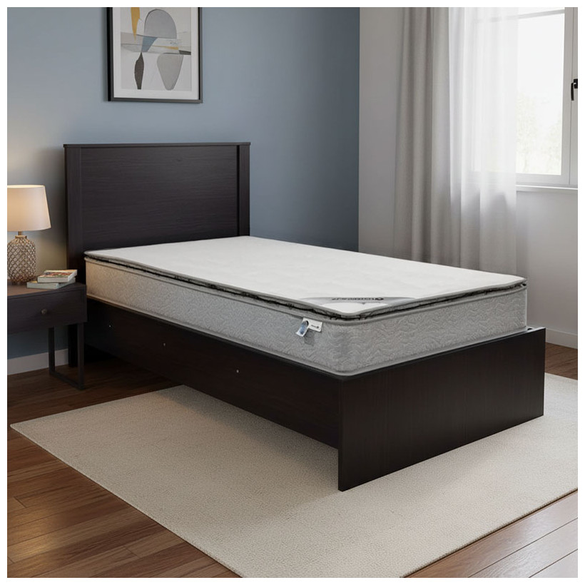 Κρεβάτι με στρώμα Athos-Perfecto  wenge 90x190εκ