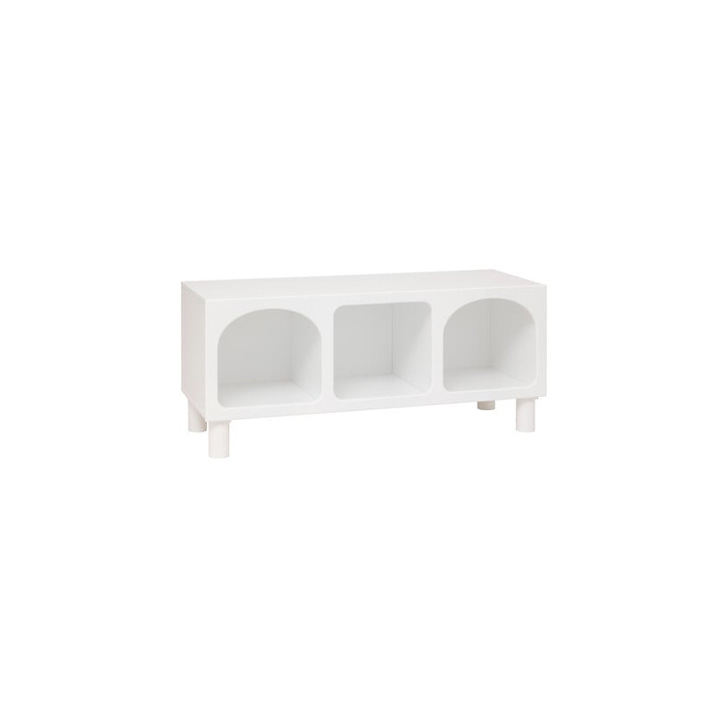 Ξύλινη Παιδική Συρταριέρα με 3 Ράφια 90 x 32 x 40 cm Λευκό 205867 Atmosphera