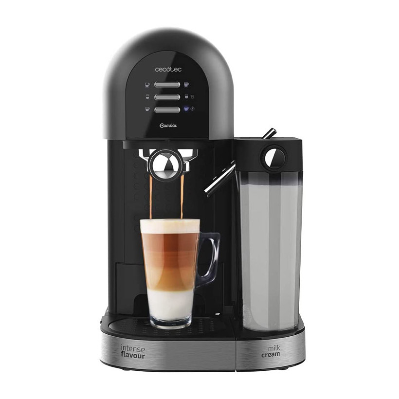 Ημιαυτόματη Καφετιέρα Espresso Power Instant-ccino 20 Chic Serie Nera 20 Bar Χρώματος Μαύρο Cecotec CEC-01590
