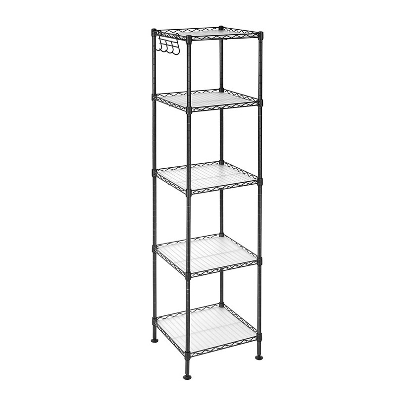 Μεταλλική Ραφιέρα με 5 Ράφια 30 x 30 x 123.5 cm Songmics LGR23BK