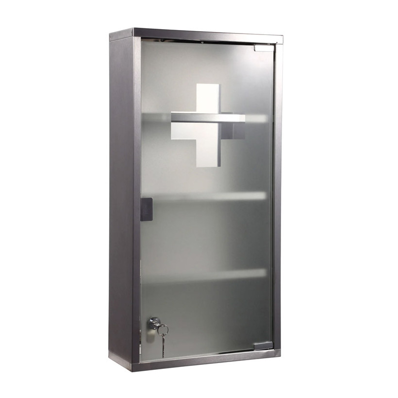 Μεταλλικό Ντουλάπι Φαρμακείου 60 x 30 x 12 cm Χρώματος Ασημί HOMCOM 02-0330