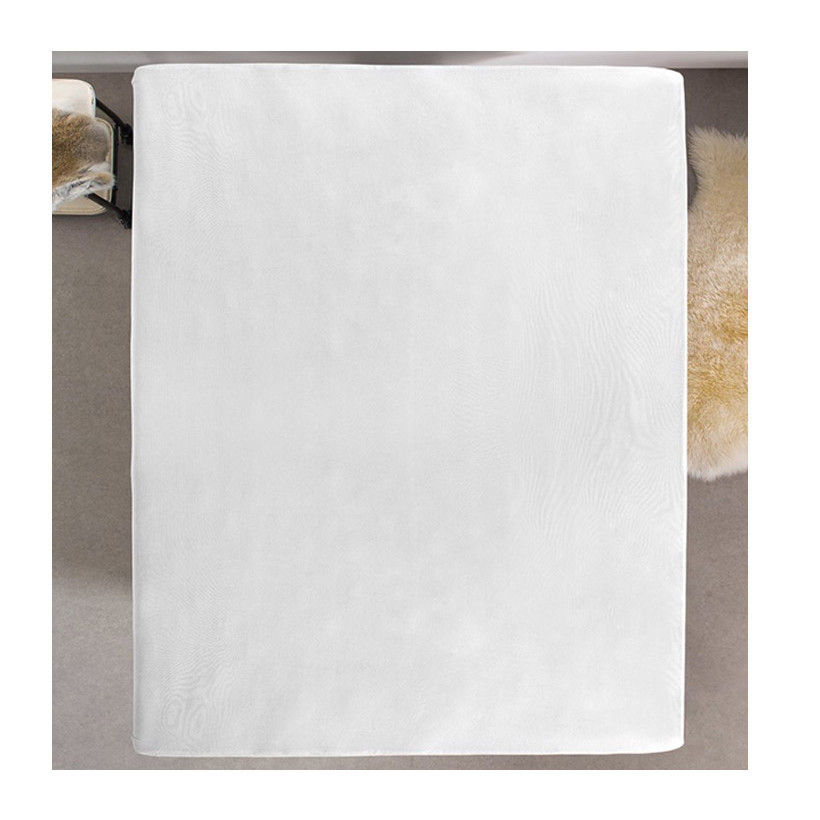 Μονό Σεντόνι Dubbel Jersey με Λάστιχο 80 x 220 x 30 cm Χρώματος Λευκό Dreamhouse 8717703801583