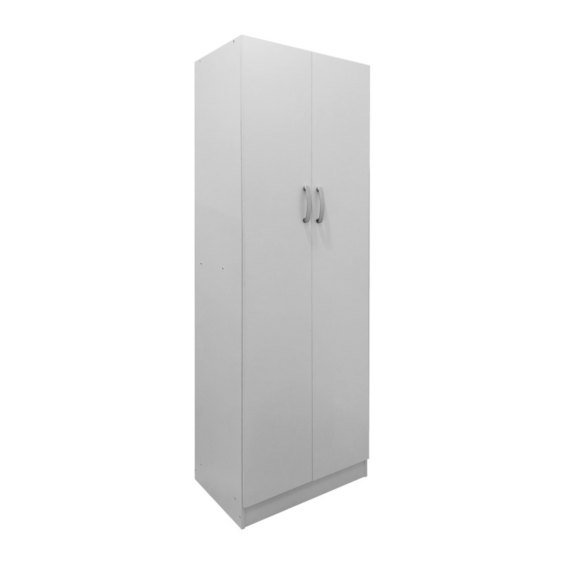Ντουλάπα δίφυλλη Athos  σε λευκή απόχρωση 60x42x180εκ