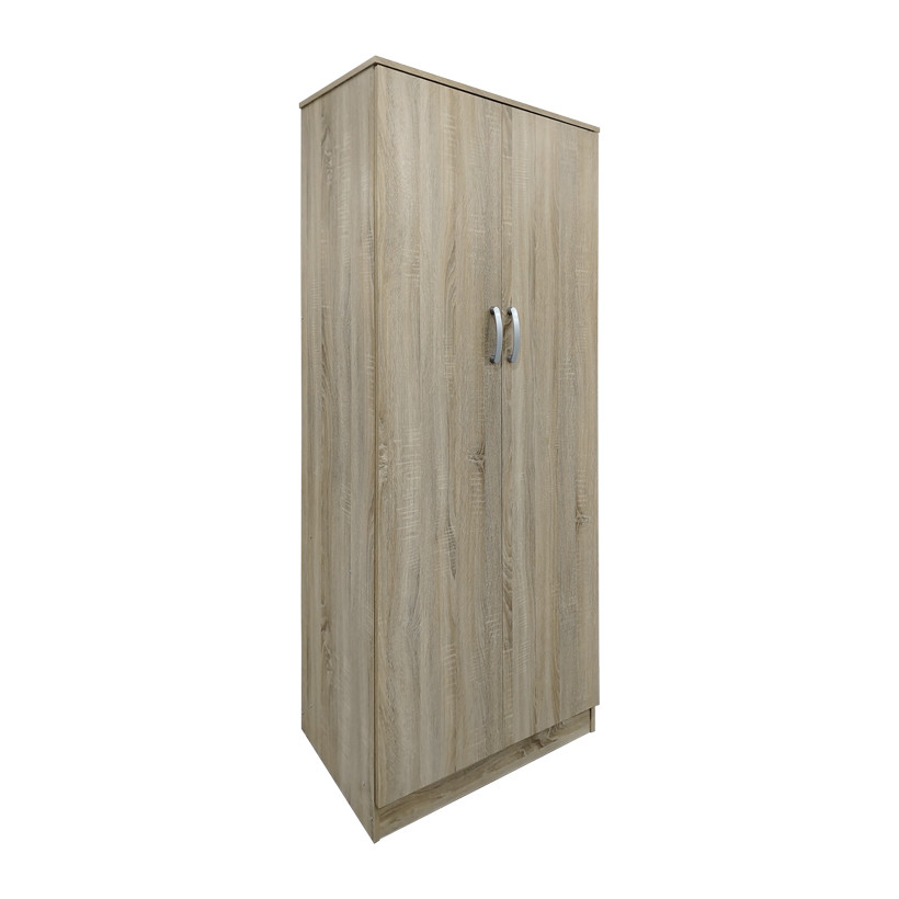 Ντουλάπα δίφυλλη Athos  σε Sonoma απόχρωση 80x42x180εκ