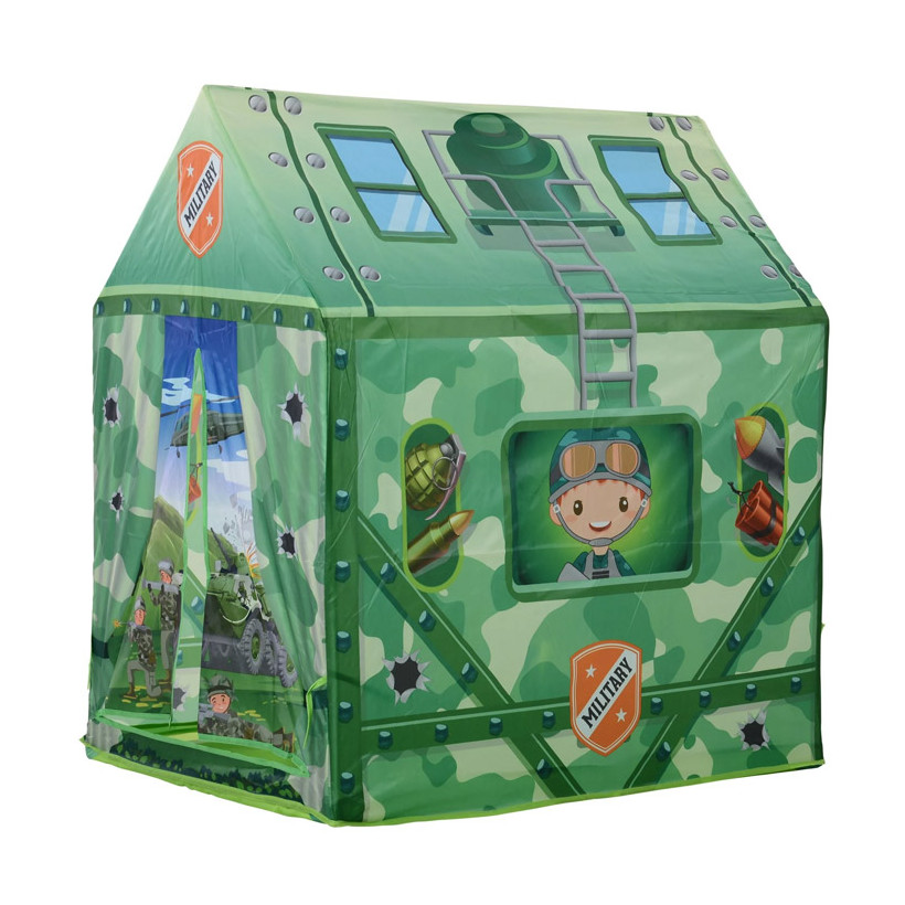Παιδική Σκηνή 93 x 69 x 103 cm Camouflage Play Χρώματος Πράσινο HOMCOM 345-009