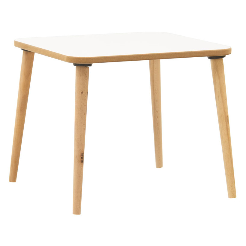 Παιδικό τραπεζάκι Jerry  λευκό-φυσικό 50x50x43εκ