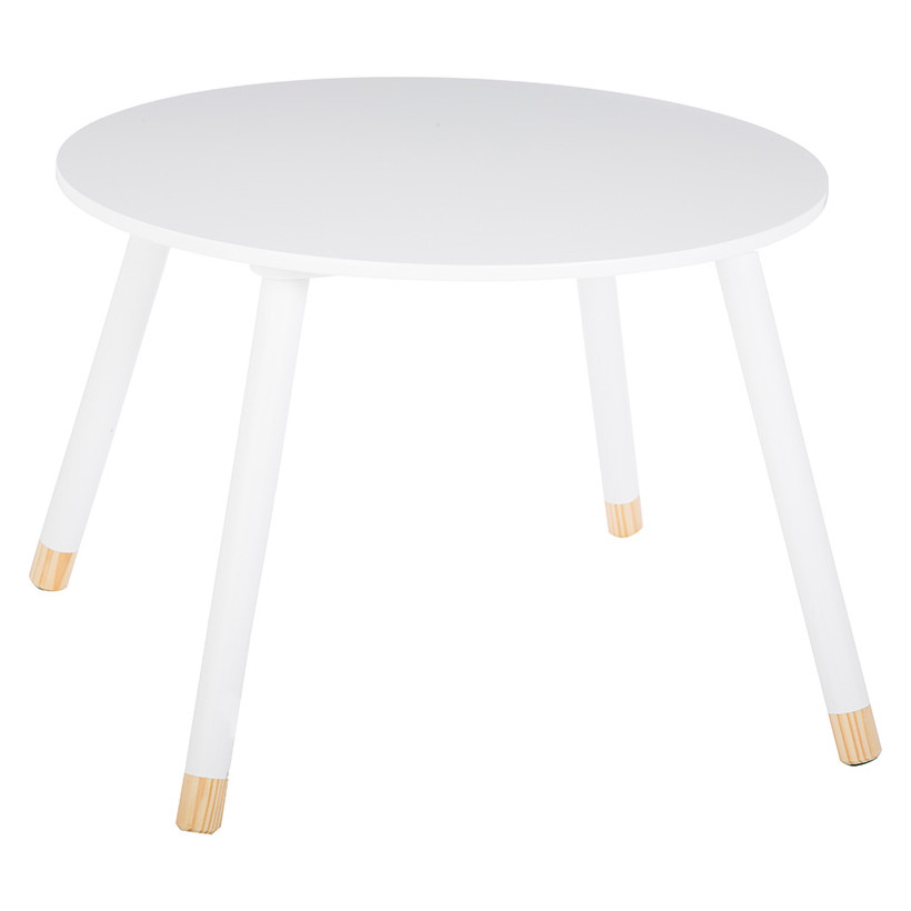 Παιδικό τραπεζάκι Playful  λευκό-φυσικό Φ60x43,5εκ