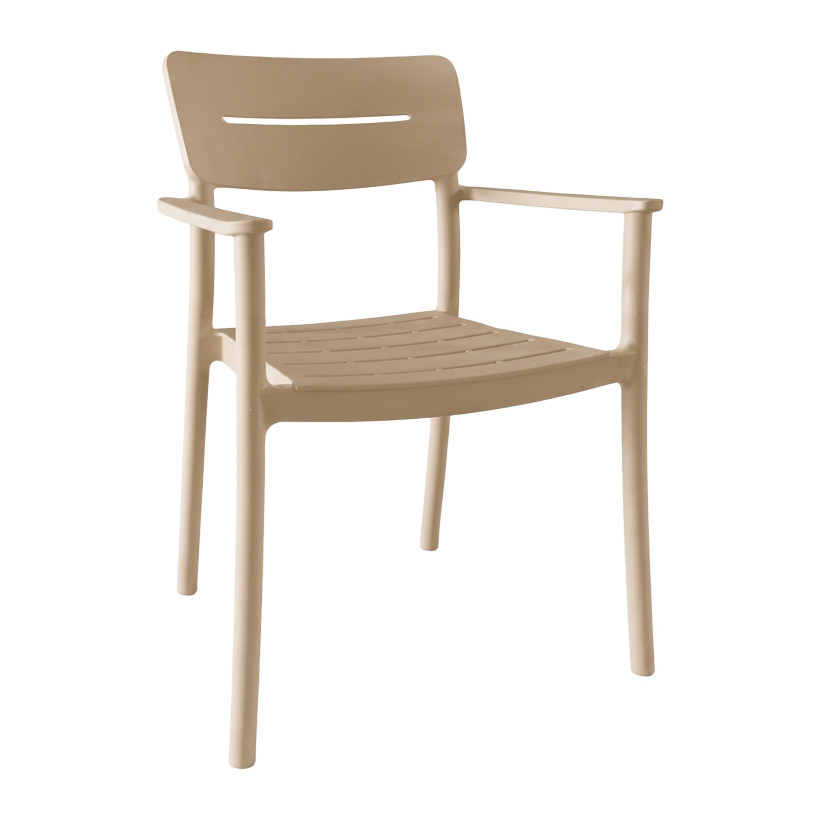 Πολυθρόνα Pilma  cappuccino PP 57x54x82εκ