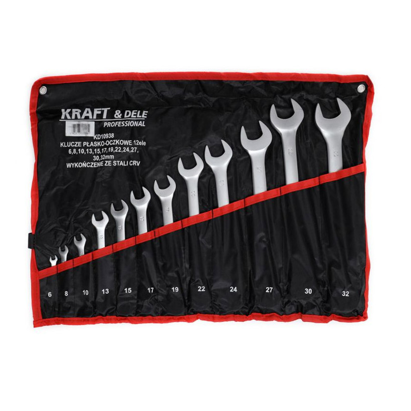 Σετ Γερμανοπολύγωνα CR-V 6 - 32 mm 12 τμχ Kraft&Dele KD-10938
