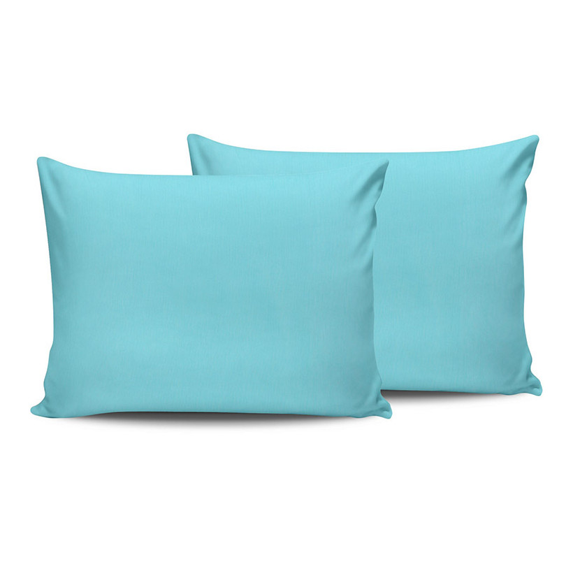 Σετ Μαξιλαροθήκες 50 x 70 cm 2 τμχ Χρώματος Aqua Beverly Hills Polo Club 187BHP2112