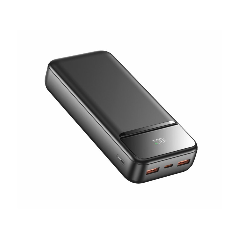 SWISSTEN Φορητός Φορτιστής POWER LINE II 20000 mAh, Μαύρο 8595217490628