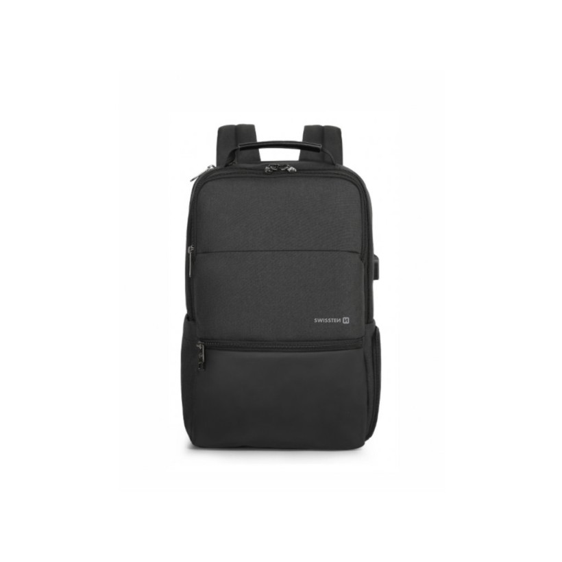 SWISSTEN Σακίδιο Πλάτης για Laptop 15,6", Μαύρο 8595217478169