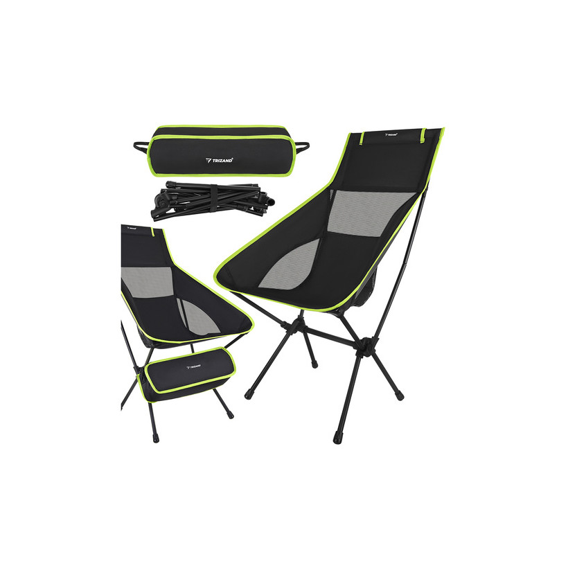 Trizand Αναδιπλούμενη Καρέκλα Ψαρέματος 41×52×86 cm, Ελαφριά, με Θήκη Μεταφοράς 27778