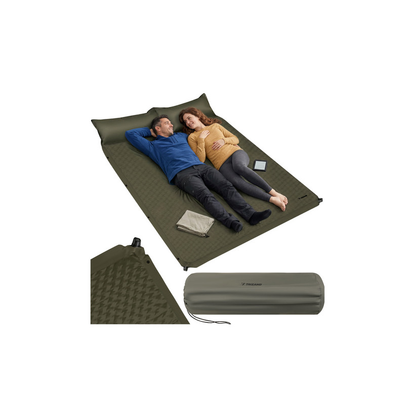 Trizand Trizand Αυτοφούσκωτο Διπλό Υπνόστρωμα Camping 186x130x3 cm 28010