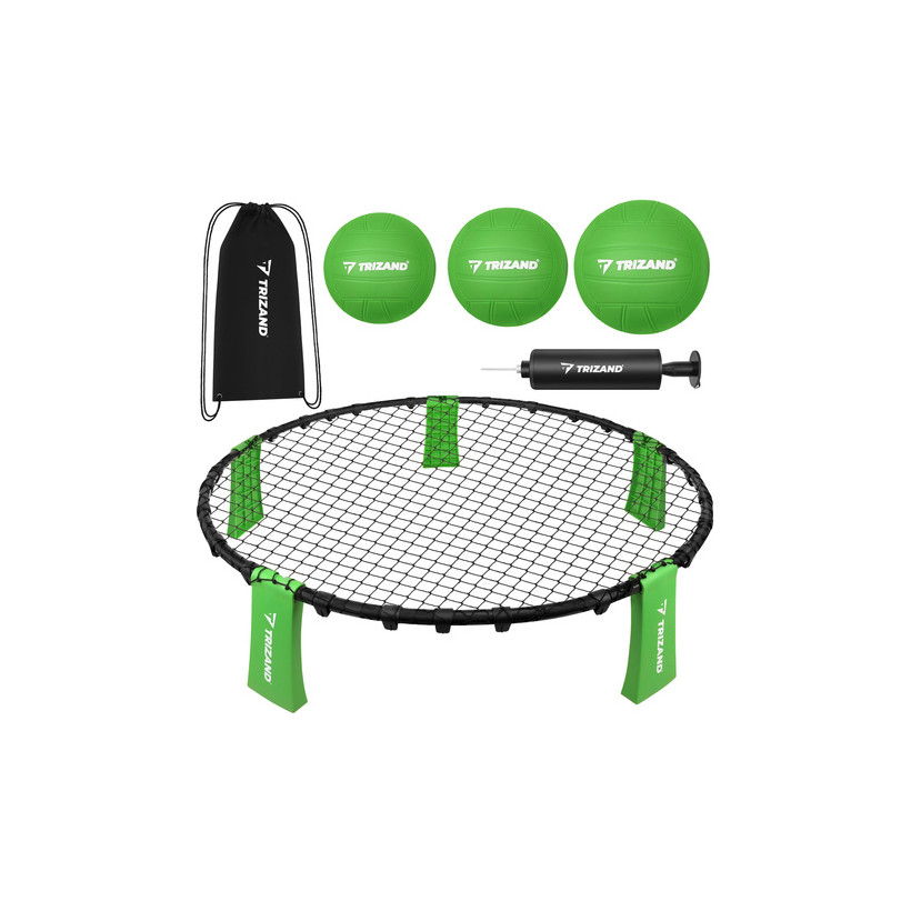 Trizand Trizand Σετ Mini Βόλεϊ Roundnet 90cm με 3 Μπάλες και Τρόμπα 27554