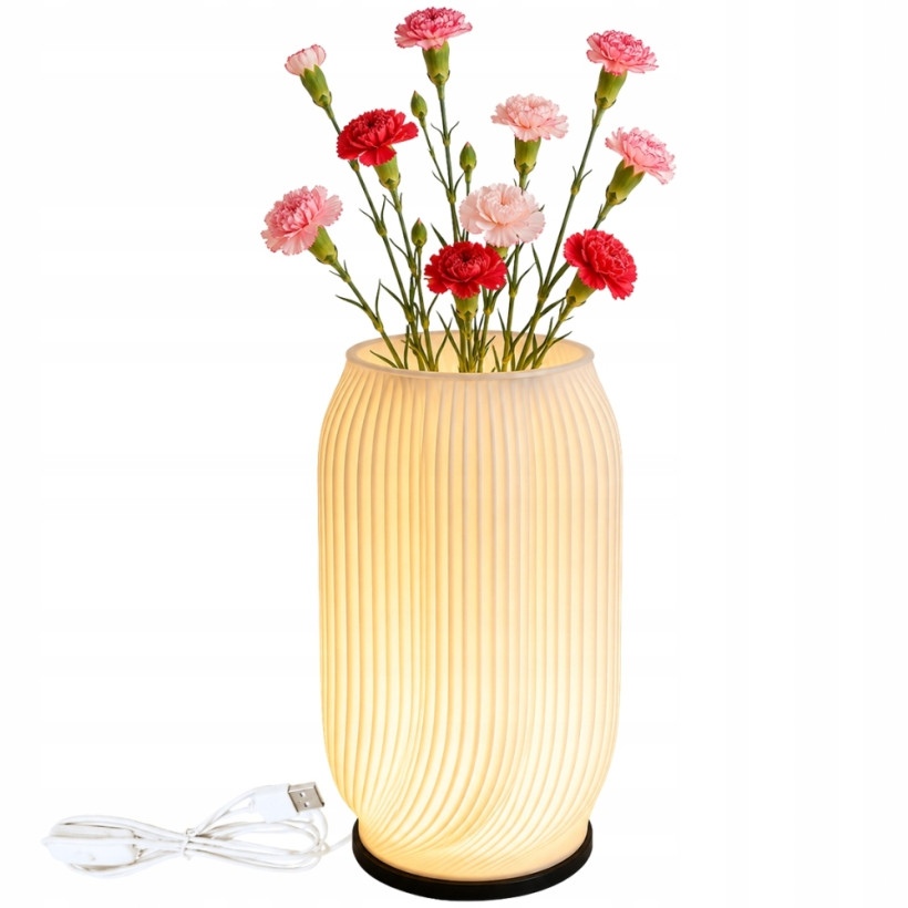 Verk Group  Διακοσμητικό Επιτραπέζιο Φωτιστικό LED RGB με Βάζο και Τηλεχειριστήριο 5907451390054