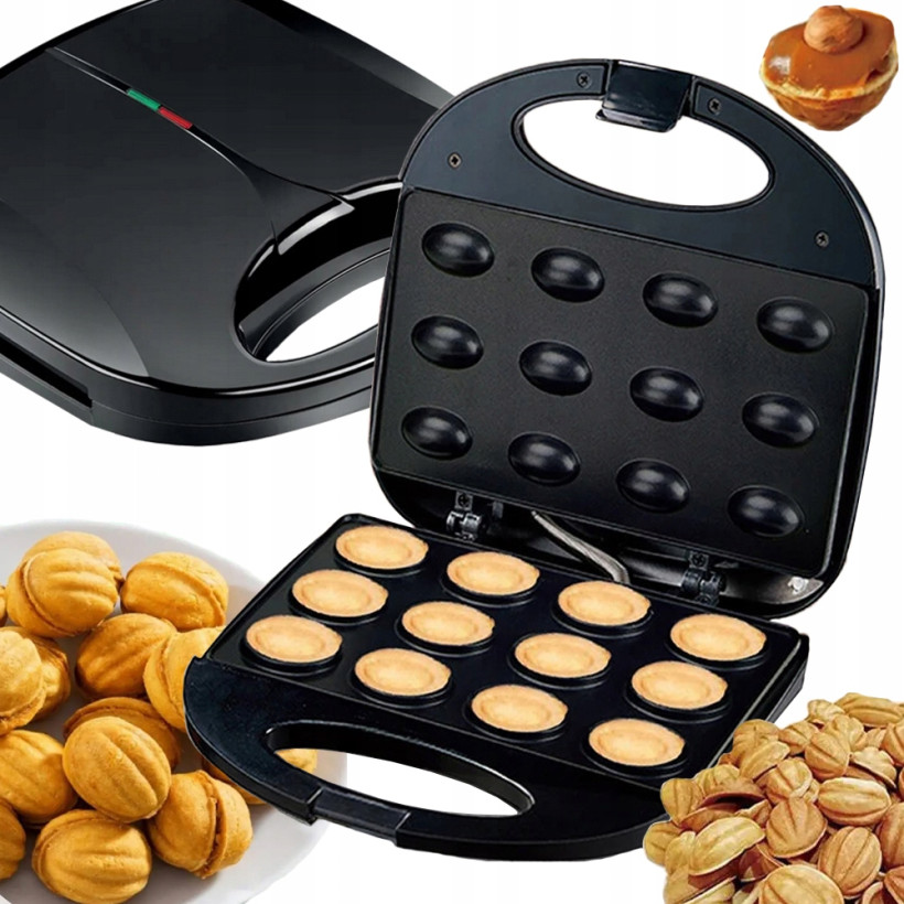 Verk Group Συσκευή για Cookies 12 Τεμαχίων σε Μορφή Καρυδιών 750W με Αντικολλητική Επίστρωση 5907451363423