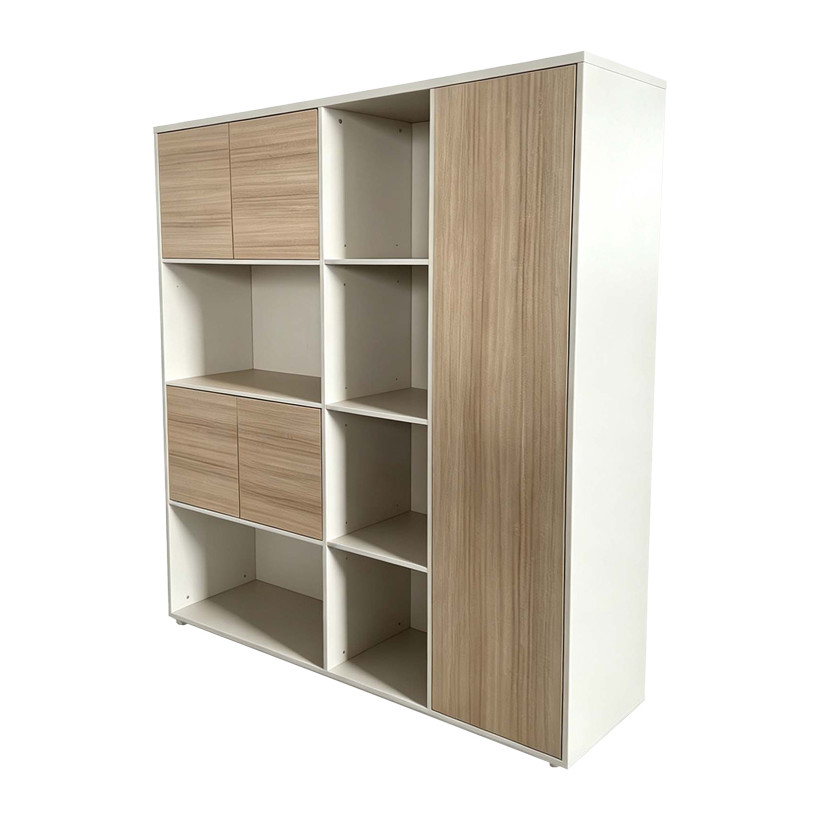 Βιβλιοθήκη γραφείου Stark  μπεζ oak 160x40x200εκ